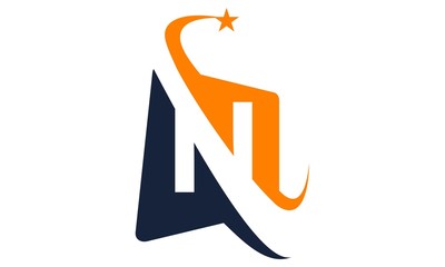 Letter N Solution Modern Logo 