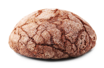 Fototapeta na wymiar Chocolate chip cookie, isolated on white