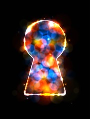 Obraz premium Magic keyhole.