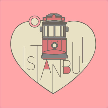 vector line icon style illustrated istanbul landmarks set