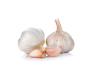 Garlic isolated on white background