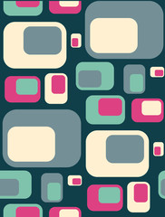 Vector Colorful abstract retro seamless geometric pattern