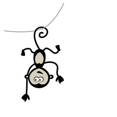 Funny monkey for your design