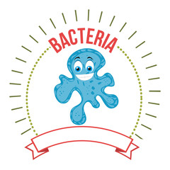 Germs and bacteria cartoon
