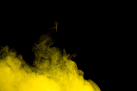 Abstract Yellow Smoke Hookah.