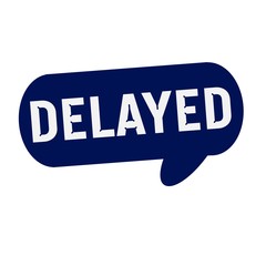 Delayed wording on Speech bubbles blue cylinder