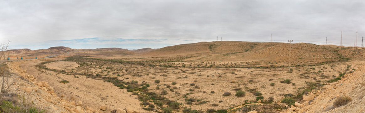 Panorama of Arava deser