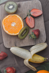 Fototapeta na wymiar fruits background