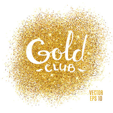 Gold Club Glitter Background