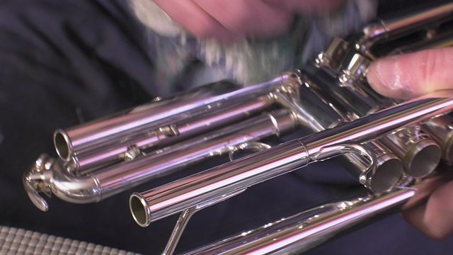 cleaning and testing of the third slide trumpet