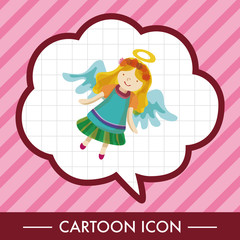 angel cartoon design elements vector