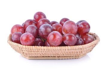 grapes in the basket