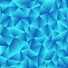 Fototapeta na wymiar Bright blue polygonal background