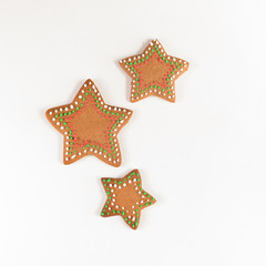 Handmade decorated ginger cookies