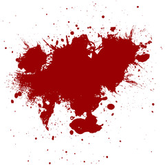 Red ink  paint splatter  Background. illustration vector design