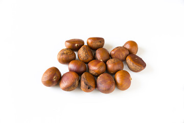 Delicious roasted chestnuts ready to eat