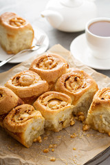 Breakfast rolls with honey and nuts