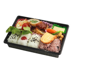 おいしそうなおにぎり弁当
