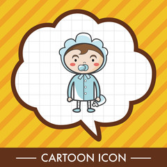 person character baby theme elements