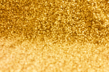 Glow spakle gold bokeh light background