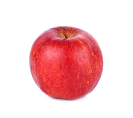 Red apple on white background