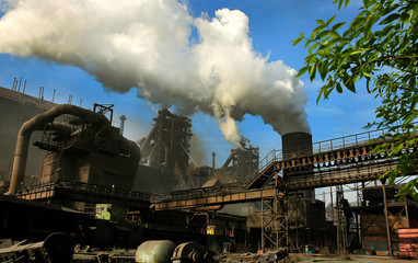 Fototapeta na wymiar Magnitogorsk Iron and Steel Works
