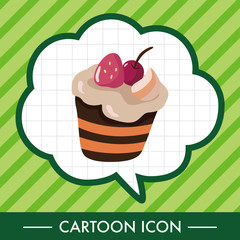 decorating cake theme elements vector,eps10