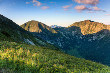 Sunset in the Tatra mountains