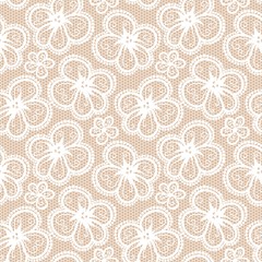 Flower lace seamless pattern