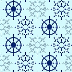 Seamless pattern made of steering wheels