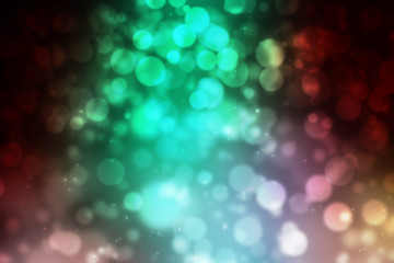 Abstract illustration bokeh light on colorful background