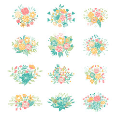 Wedding vintage elements collection