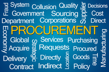 Obraz premium Procurement Word Cloud