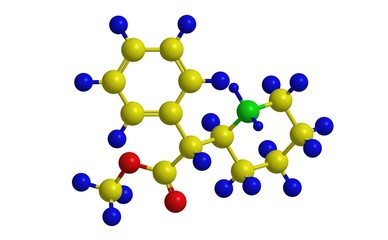 Methylphenidate (Ritalin) - molecular structure