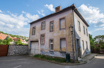 Fototapeta na wymiar Old building in Mikulov town in Czech Republic