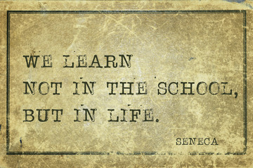 learn in life Seneca