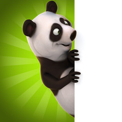 Obrazy na Szkle  Zabawna panda
