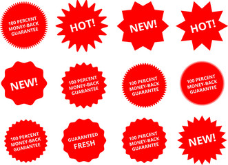 Hot New Vector Seals Stickers Set