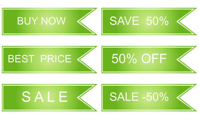 sale labels set.