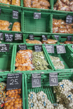 Vegetable market in Oslo, Norway.