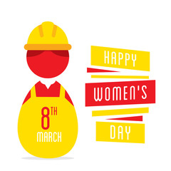 happy womens day, women working as engineer design