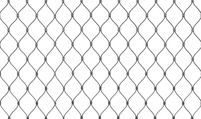 Steel chain link fence background texture isolated