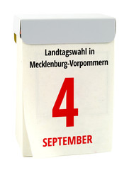 Landtagswahl Mecklenburg-Vorpommern 4. September 