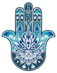 Naklejka premium Hamsa.Design of Hamsa with 