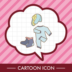 Baby clothes theme elements