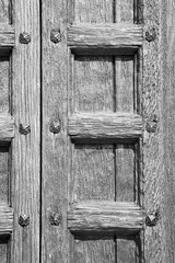 door    in italy old ancian wood and traditional  texture nail