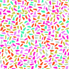 Abstract hand-drawn brush seamless pattern