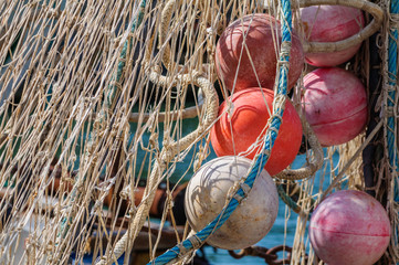 Fisherman net hanged for drying in Chioggia