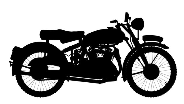 Motor Cycle Silhouette