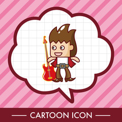 band member guitar player theme elements